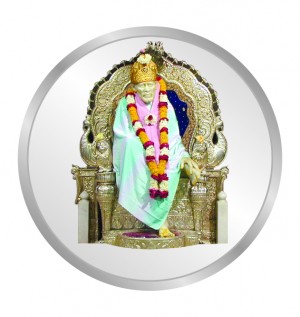 10 Gms Sai Baba Enameled Coin